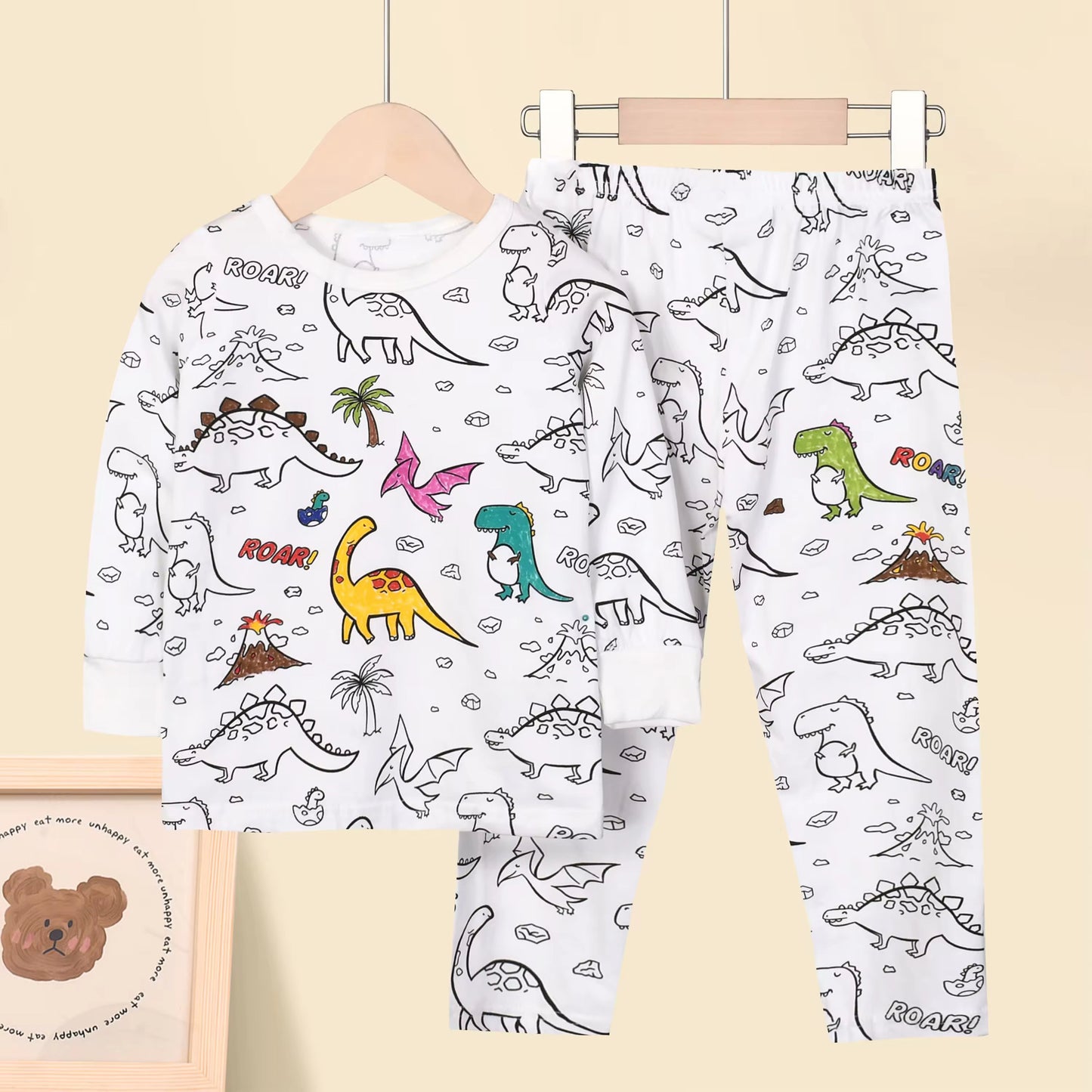 Custom DIY Coloring Pajamas for Boys (Ages 3–8)