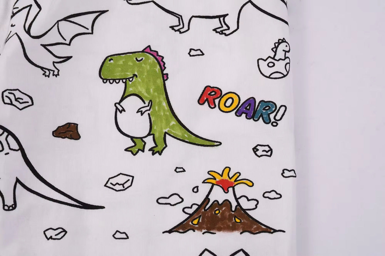 Custom DIY Coloring Pajamas for Boys (Ages 3–8)