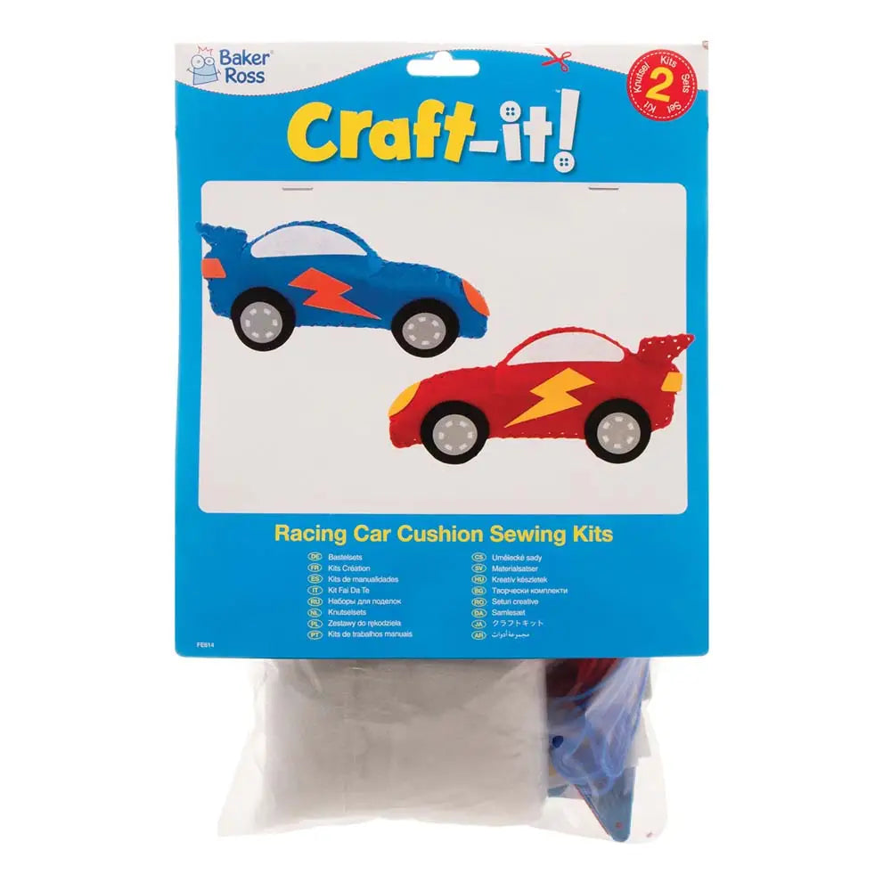 Racing Car Cushion Sewing Kits