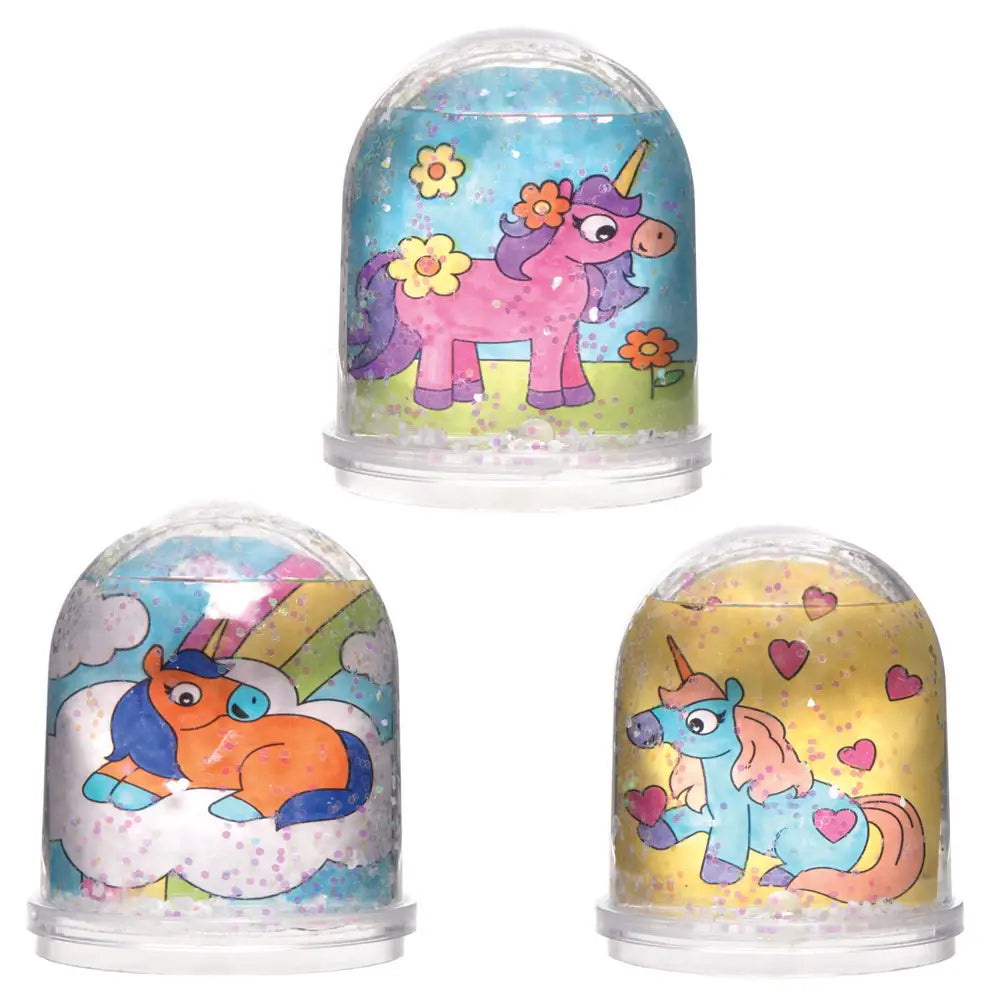 Unicorn Colour-in Snow Globe Kits